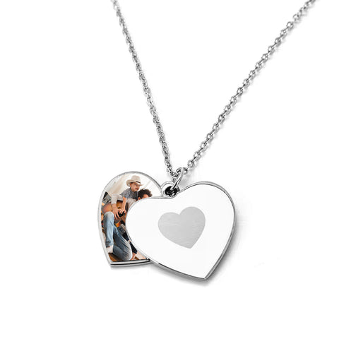 Heart Locket with Hidden Photo