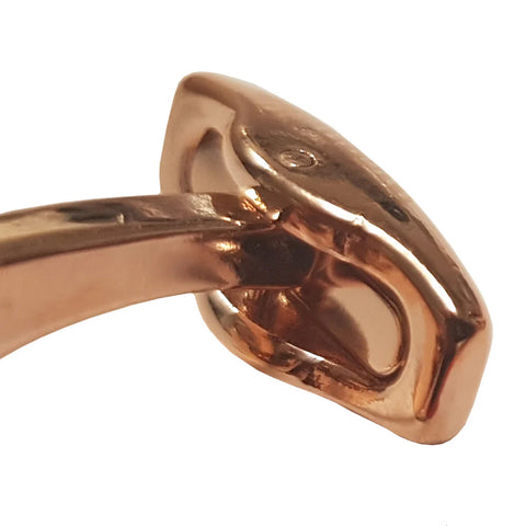 Premium Round Cufflinks - Rose Gold