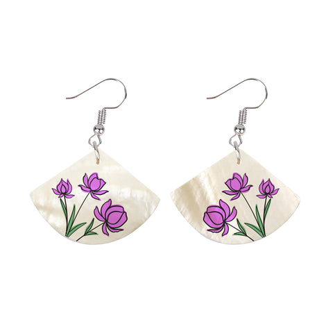 Jewellery - Earrings - Real Shell - Fan