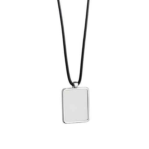 Rectangle Shape Pendant with Cord