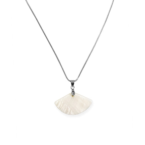 Real Shell Necklace - Fan Shaped