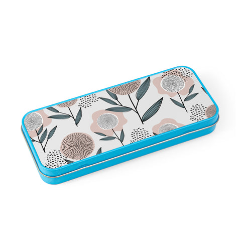 Stationery and Pencil Tin - Blue