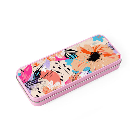 Stationery and Pencil Tin - Pink