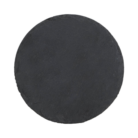 Black Slate - Engravable - Round Serving Board