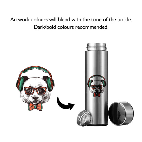 450ml Silver Thermal Flask - No Temp Display