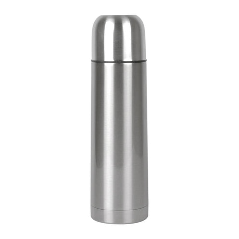 750ml Silver Thermal Flask - Silver Lid