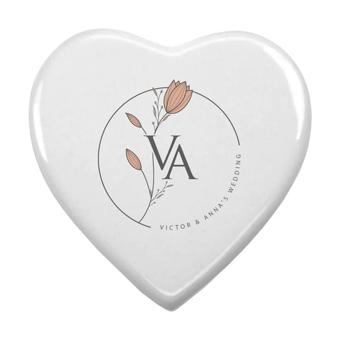 Ceramic 4 Inch Heart Tile