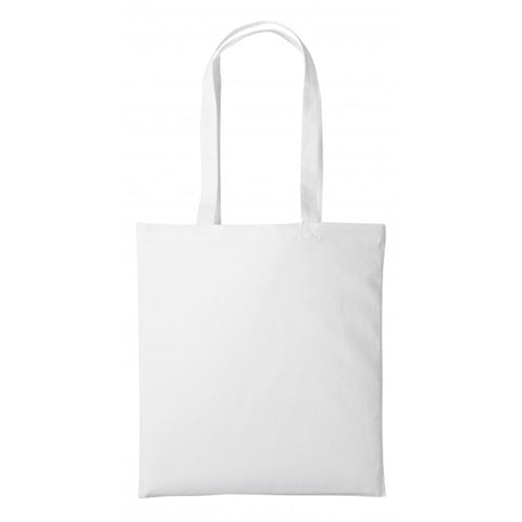 Canvas White Tote Bag with Long Handles