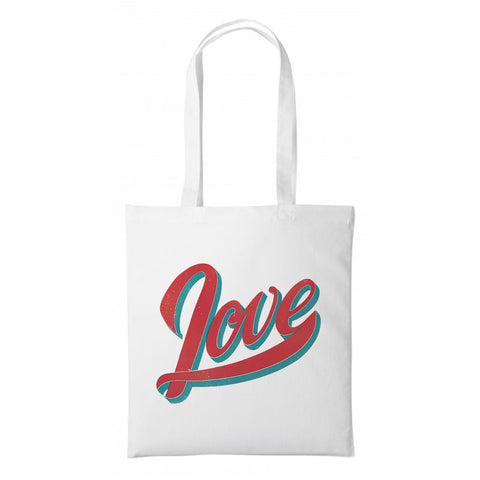 Canvas White Tote Bag with Long Handles