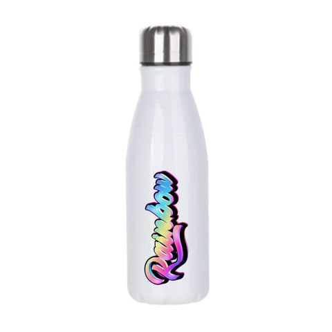 500ml White Aluminium Bowling Pin Water Bottle