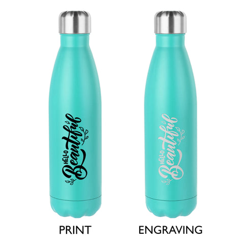 500ml Aqua Stainless Steel Bowling Pin Water Bottle