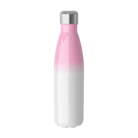 500ml Gradient Stainless Steel Bowling Pin Water Bottle - Pink