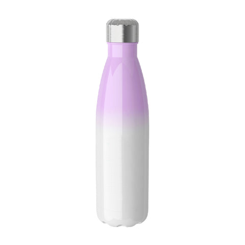 500ml Gradient Stainless Steel Bowling Pin Water Bottle - Purple