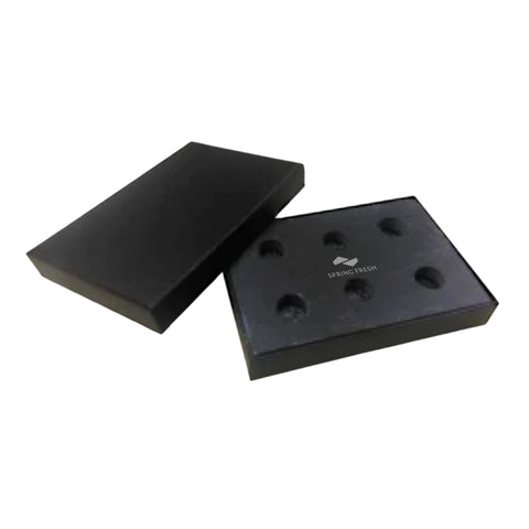 Black Slate - Engravable - 6 Egg Holder Slate in Giftbox