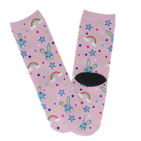 Childrens Socks - Black Heel/White Toe - Medium