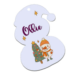 MDF Double-Sided Xmas Ornament - Snowman