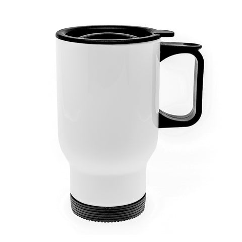 14oz Stainless Steel Travel Mug - White