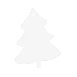 MDF Double-Sided Xmas Ornament - Tree