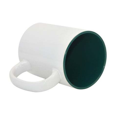 15oz Durham Mug - Inner Coloured - Dark Green