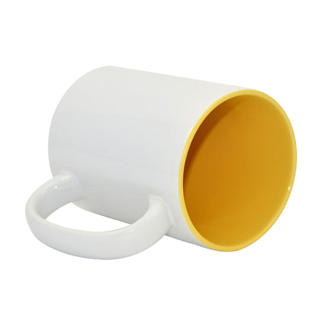 15oz Durham Mug - Inner Coloured - Yellow