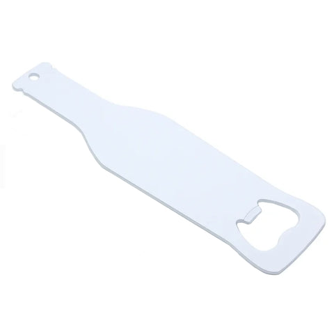 White Steel Bottle Shaped Bottle Opener