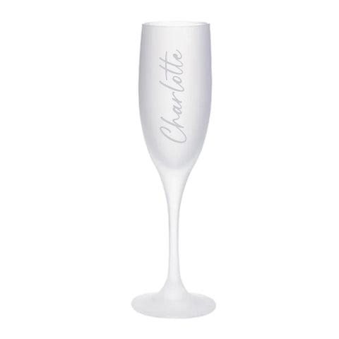 190ml Frosted Glass Champagne Flute