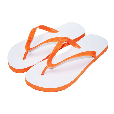 Adult Flip Flops with Orange Straps - Small