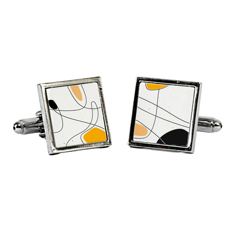 Square Cufflinks - Chrome