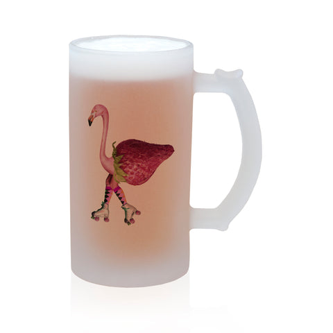 16oz 'Trigger' Glass Beer Stein - FROSTED